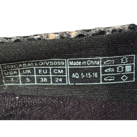 Vionic Women's Caballo Ballet Flats Gray Tan Snake Print Size 7 Leather Shoes - Picture 7 of 7